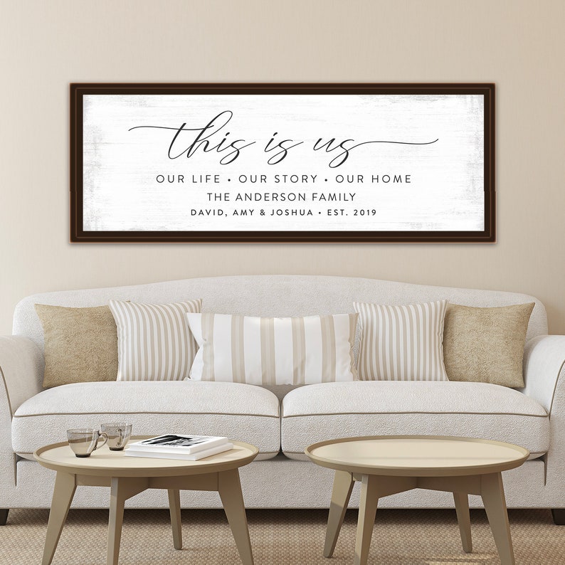 This Is Us Sign Personalized This Is Us Blended Family Sign Etsy