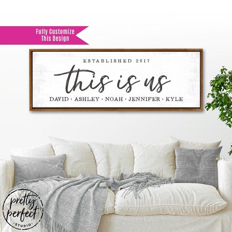 This Is Us Personalized Sign