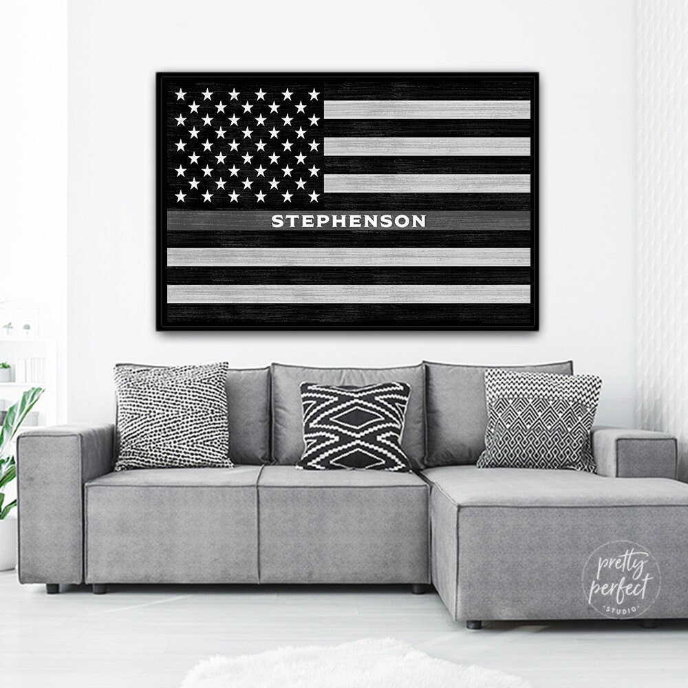 Corrections Officer Gifts | Thin Gray Line Sign | Thin Silver Line | Thin Grey Line | Thin Gray Line Flag | Correctional Officer Gifts