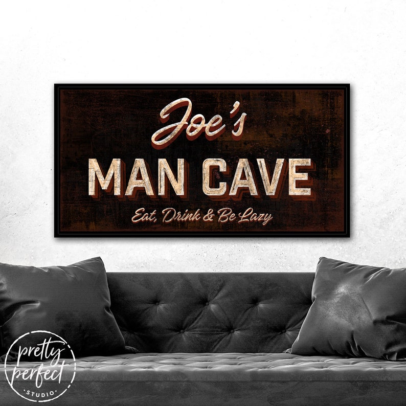 personalized man cave sign