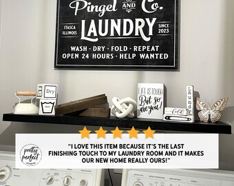 Personalized Laundry Room Sign - Etsy