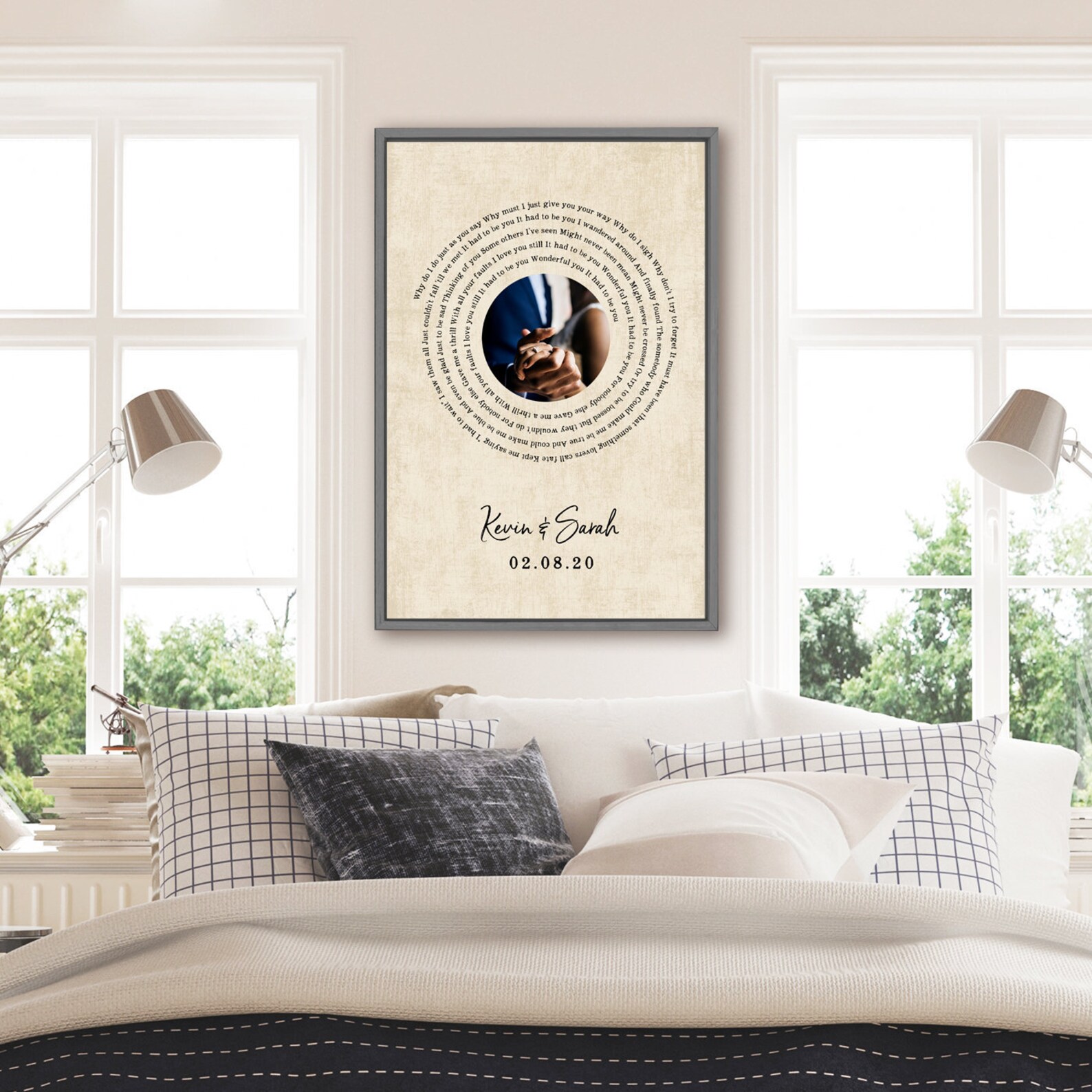 Personalized Song Lyrics Sign Framed Song Lyrics Wall Art Etsy