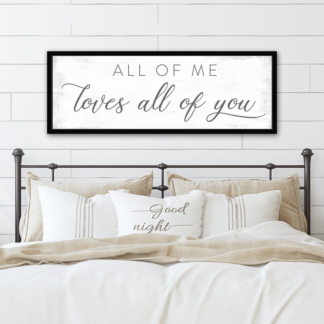 All of Me Loves All of You Sign - Etsy