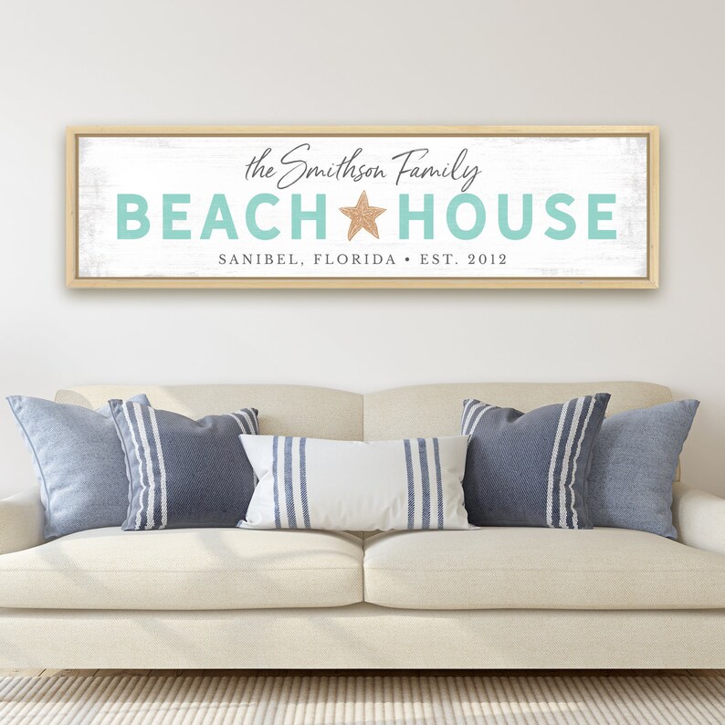Personalized Beach House Signs Etsy