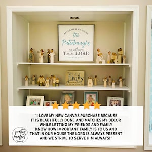 Customer product review for personalized bible verse family name As for me and my house we will serve the Lord Joshua 24:15 by Pretty Perfect Studio