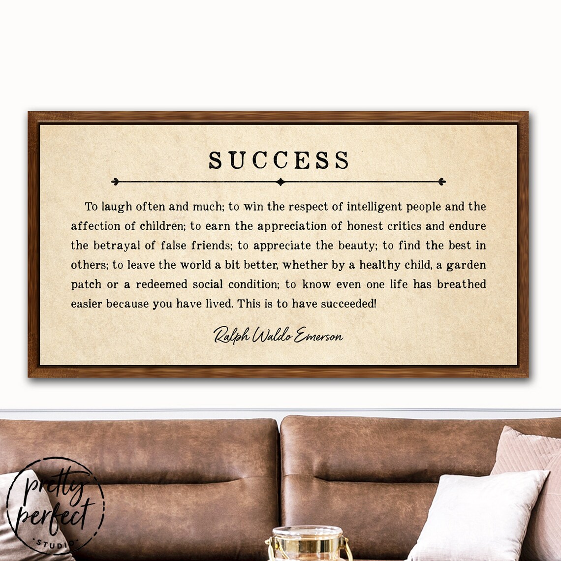 Ralph Waldo Emerson Success Laugh Often and Much Quote What - Etsy