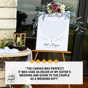 Custom Song Lyrics on Canvas Wall Art, His and Hers Wedding Anniversary Gift Personalized, Music First Dance Song image 19