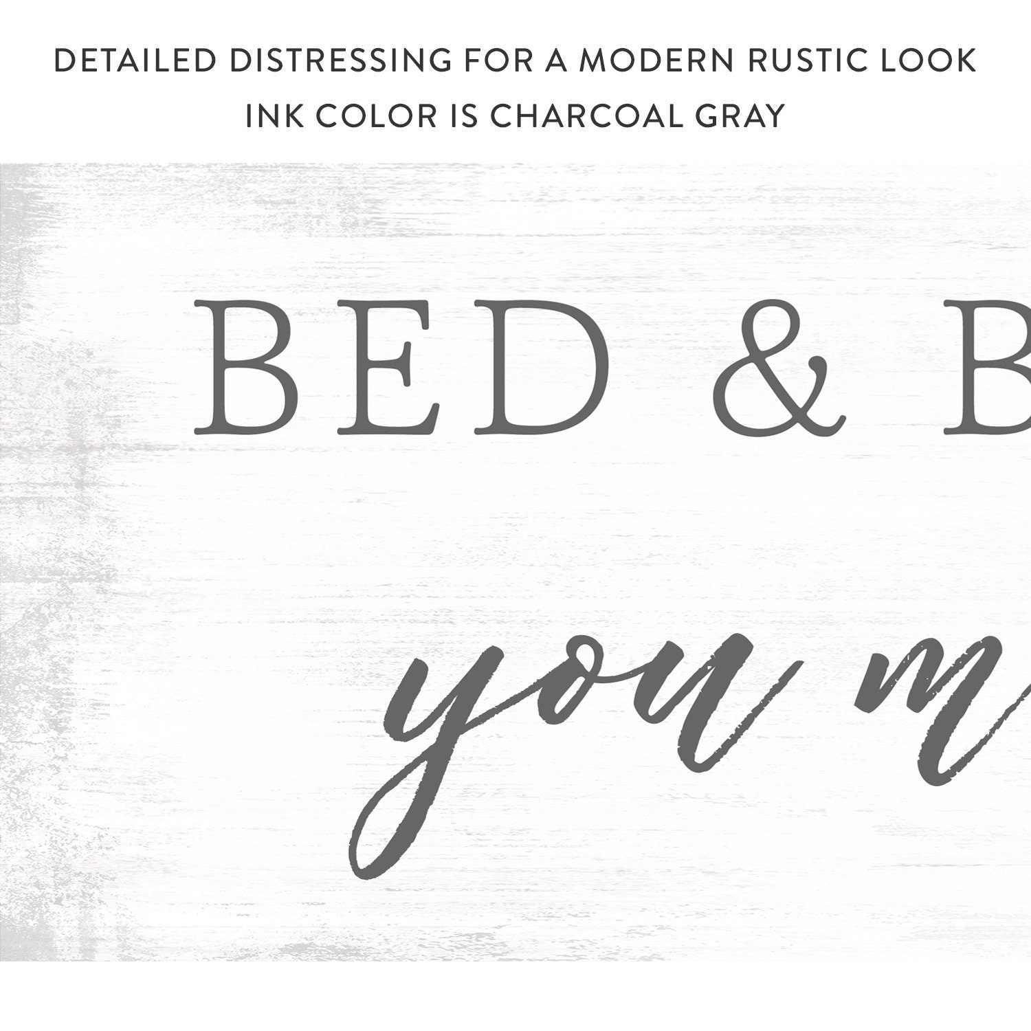 Bed & Breakfast You Make Both Sign | Etsy