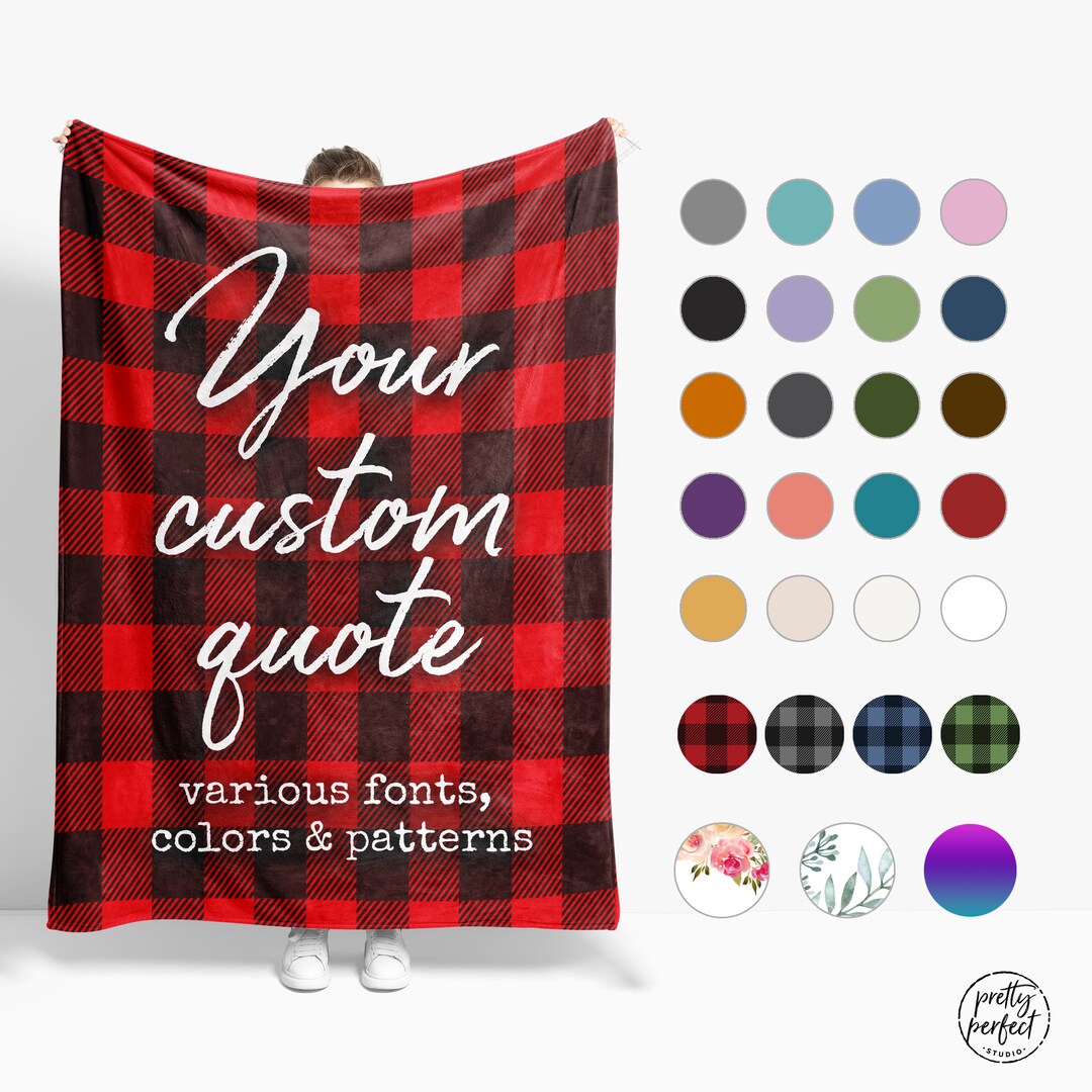 Custom Quote Blanket Unique Gifts for Women / Men Throw Etsy