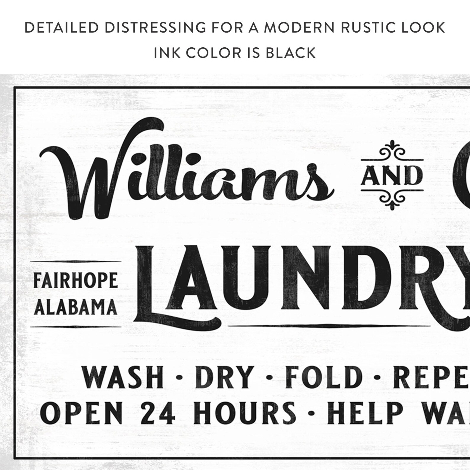 Laundry and Co Sign Custom Laundry Room Signs Large Laundry Etsy