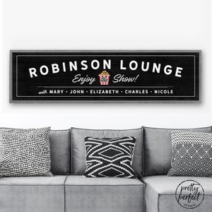Custom Theater Sign Movie Theater Home Theatre Movie Room Decor Cinema Signs Lounge Sign image 7