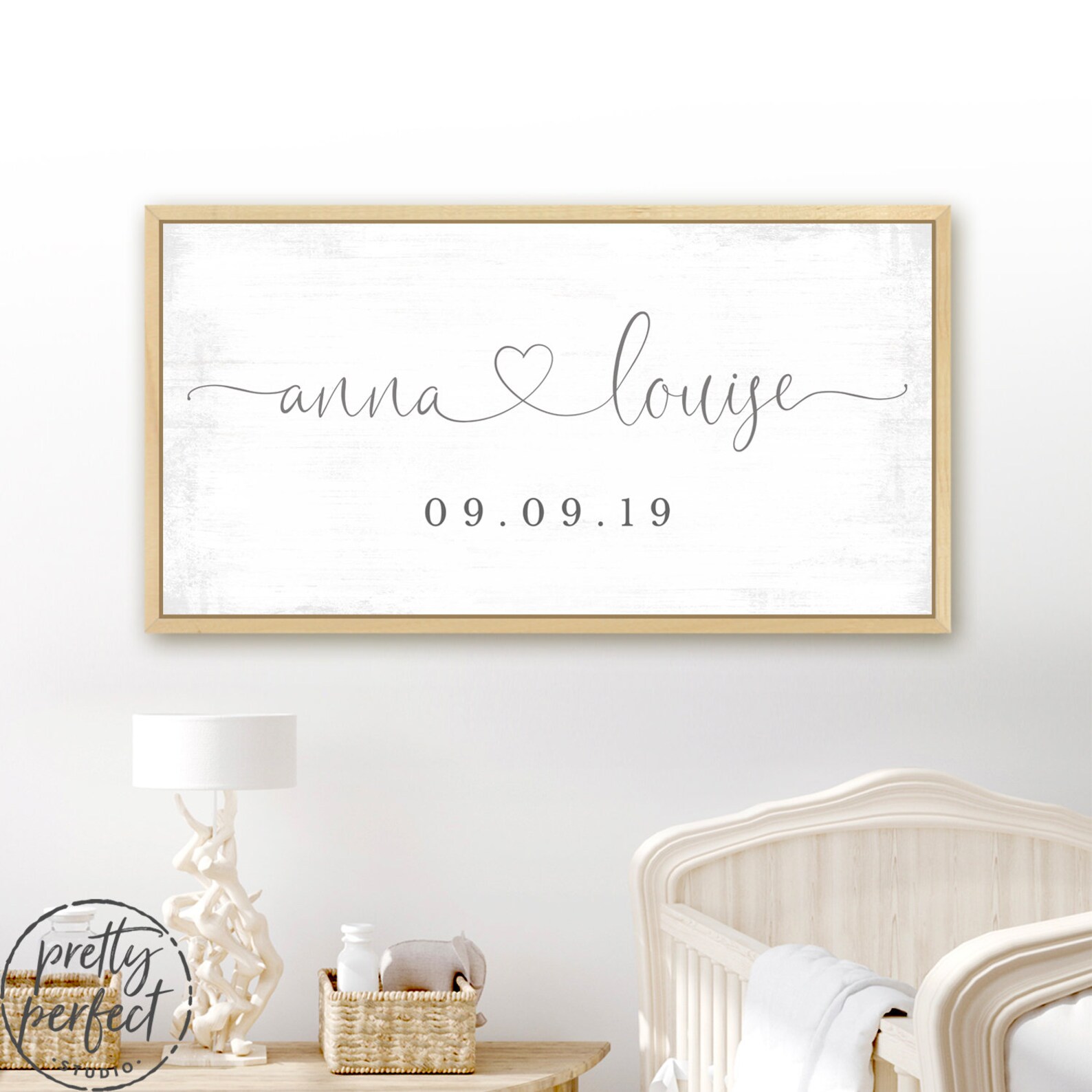 Custom Baby Girl Nursery Name Sign Baby Girl Nursery Wall Etsy