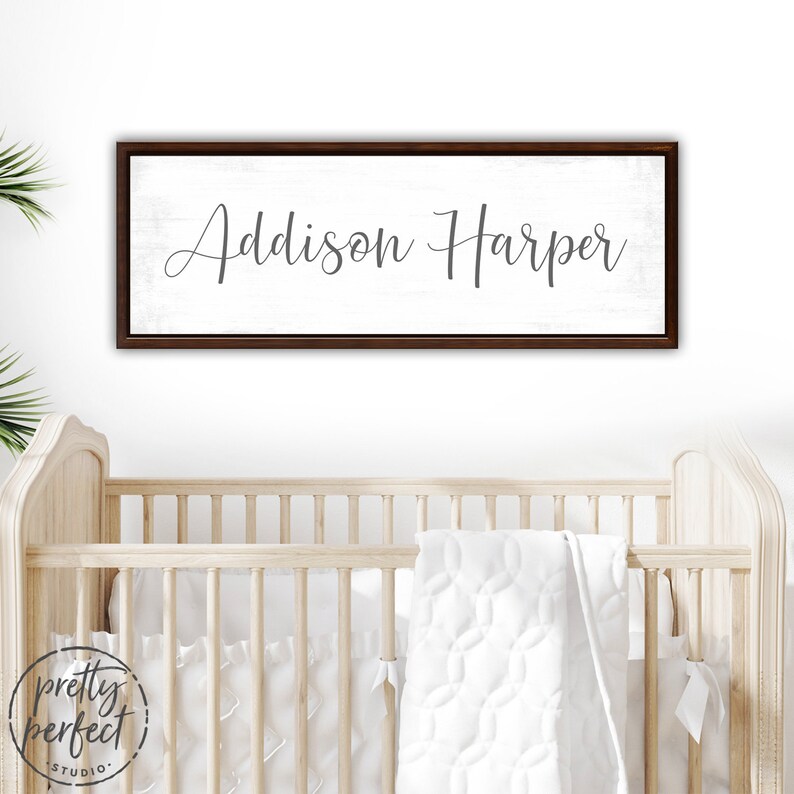 Baby Girl Nursery Name Sign Etsy
