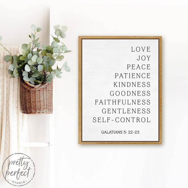 Fruit of the Spirit Wall Art Galatians 5 22 23 Fruit of | Etsy