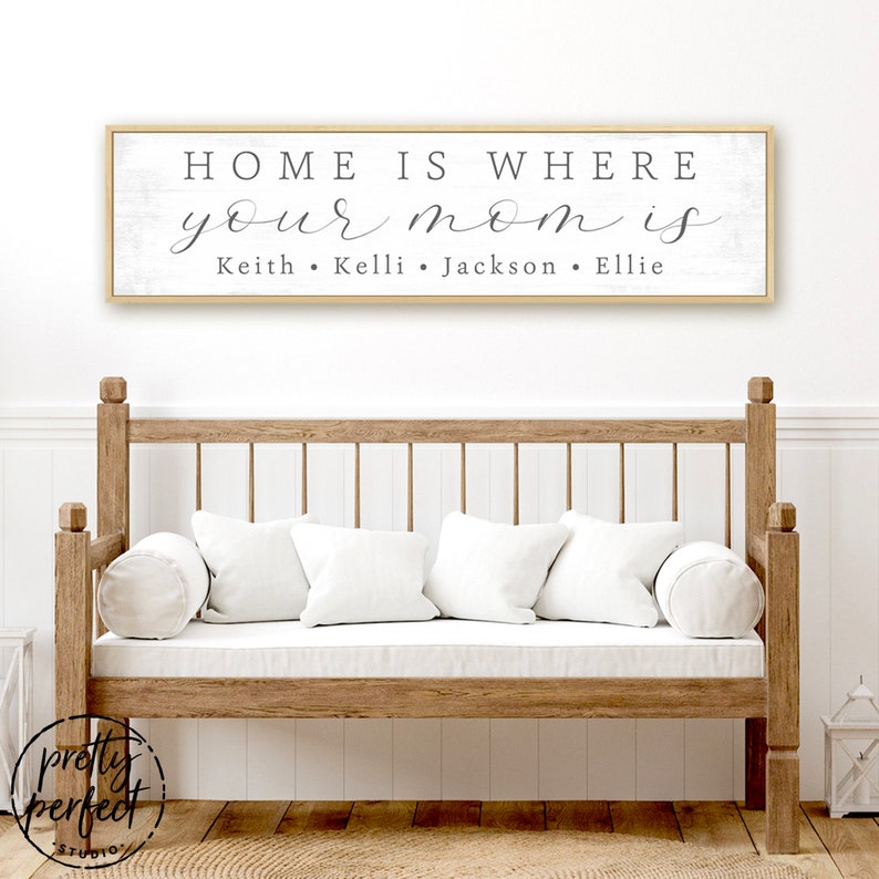 Home is Where Your Mom is Sign Home is Where Your Mom Is Etsy
