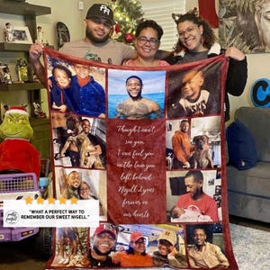 memorial blanket for loss of loved ones