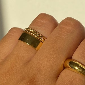 Gold Filled Ring for Women Wedding Band Stackable Ring Statement Rings Gold Ring Minimalist Ring Mothers Day Gift Mom Gift for Her