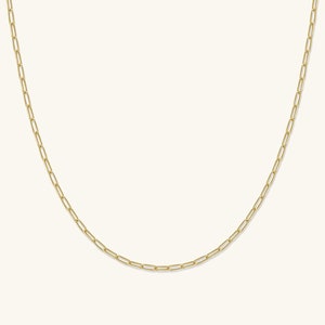 Paperclip Necklace for Women Gold Chain Gold Necklace Layered Necklace Dainty Necklace Link Chain Necklace Gift for Her Bridesmaid Gifts