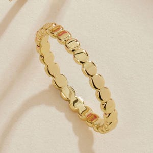 14K Gold Filled Eternity Ring for Women Wedding Band Stackable Ring Statement Rings Gold Ring Minimalist Ring Mom Gift for Her