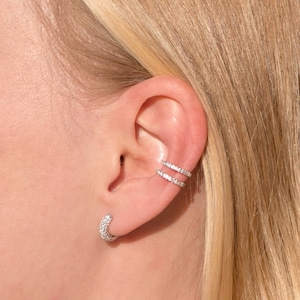 Diamond ear clips hotsell