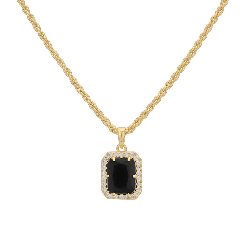 Black Onyx Opal Necklace main image 1