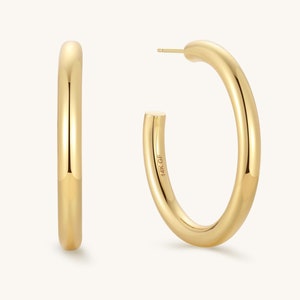 14K Gold Earrings Gold Hoop Earrings Gold Hoops 14K Gold Filled Earrings Large Hoops Big Hoop Earrings Mothers Day Gift Mom Gift for Her