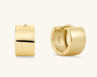Gold Hoop Earrings Gold Hoops Small Hoop Earrings Gold Earrings Minimalist Earrings Huggie Earrings Thick Gold Hoops Mom Gift for Her