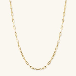 Paperclip Necklaces for Women Choker Layered Necklace 14K Gold Filled Dainty Necklace Gold Necklace Mothers Day Gift Mom Gift for Her