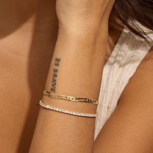 14k Gold Filled Figaro Bracelet Gold Bracelet Gold Chain Bracelet Dainty Bracelet Chain Bracelet Minimalist Jewelry Christmas Gift for Her