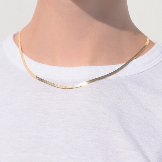 Herringbone Necklace Gold Necklaces for 