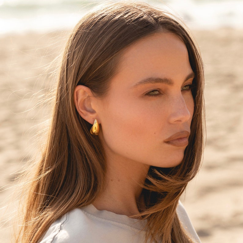 teardrop earrings gold earrings gold filled earrings