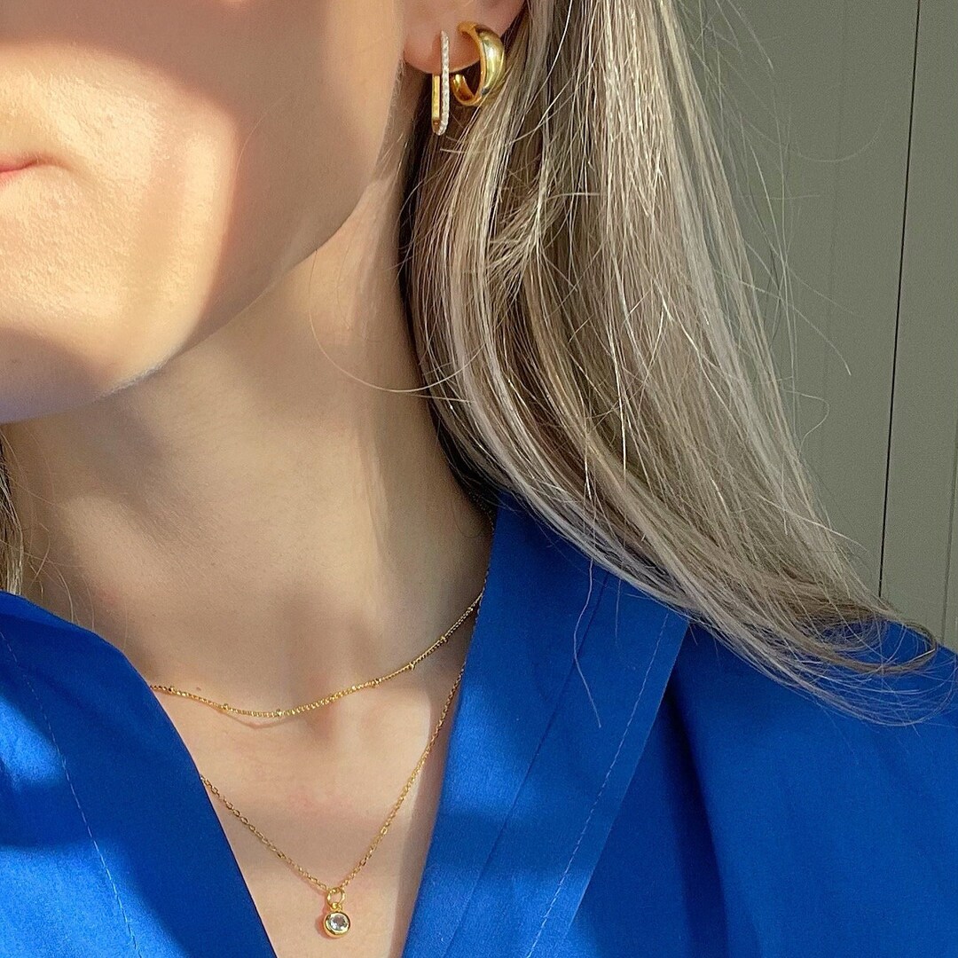 18K Gold Necklace Set Layered Necklace Set Gifts for Her Necklaces for