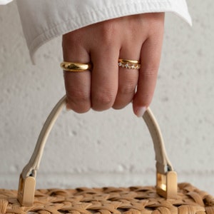 Gold Rings for Women Dome Ring Statement Ring Minimalist Ring Chunky Gold Ring Stacking Rings Cocktail Ring Gold Ring Women Gift for Her image 6