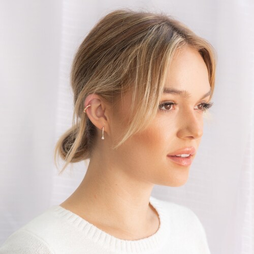 Ear Cuff Gold Ear Cuff Gold Hoop Earrings Ear Cuff Cartilage Earrings for Women Dainty Ear Cuff for Women Diamond Ear Cuff Sterling shops Silver