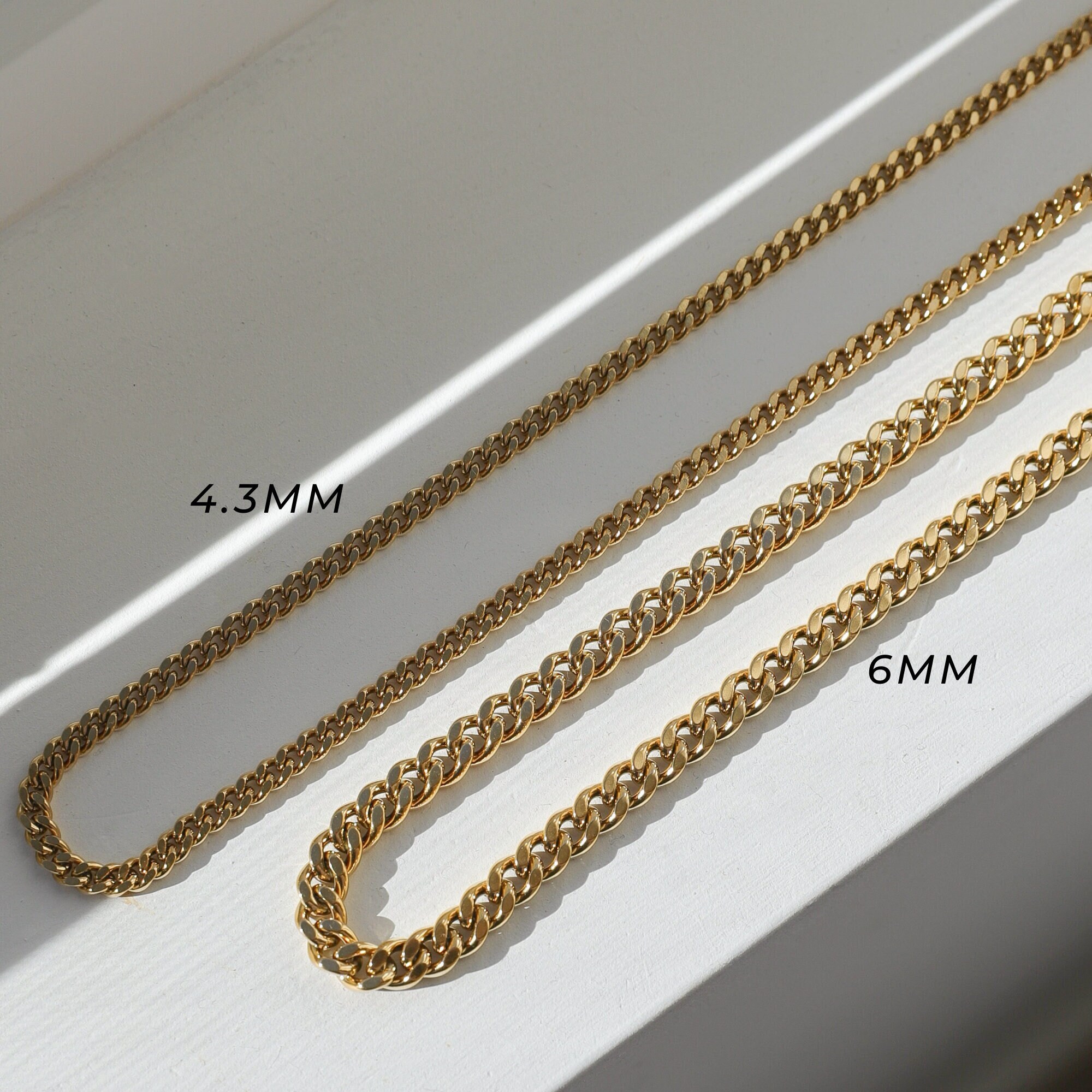 14k Gold Filled Curb Chain Necklace 