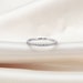 18K White Gold Eternity Ring for Women - Wedding Band - Stacking Rings - CZ Wedding Band - CZ Eternity Ring - Minimalist Ring 