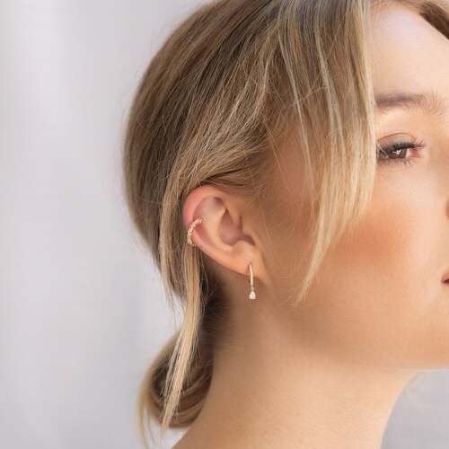 Ear Cuff Gold Ear Cuff Gold Hoop Earrings Ear Cuff Cartilage Earrings for Women Dainty Ear Cuff for Women Diamond Ear Cuff Sterling shops Silver