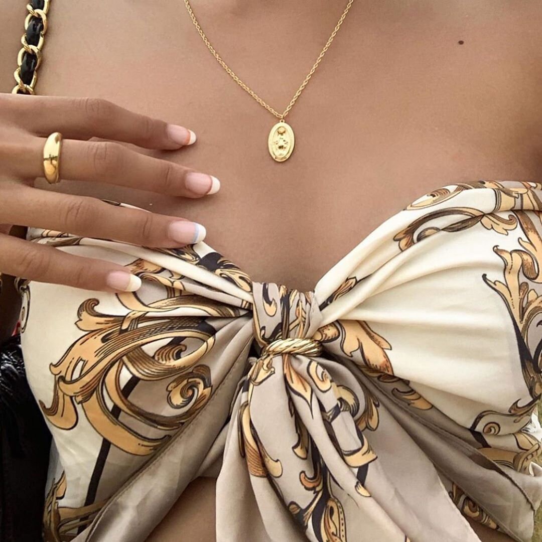 18K Gold Virgin Mary Necklace Gold Necklace Necklaces for Women