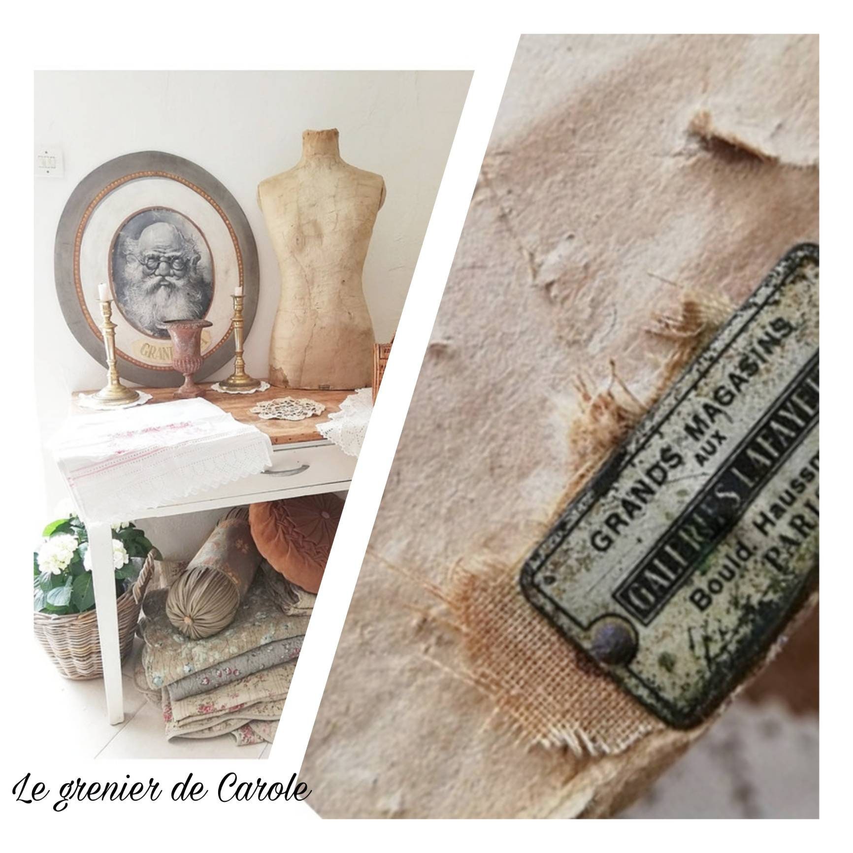 Buste de Mannequin Xxe Paris Galeries Lafayette... Bust Of A Model Xxth Lafayette