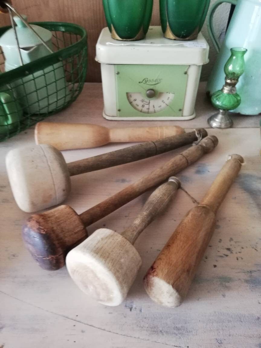 Pilons Bois Vintage | Vendus à L'unité...vintage Wooden Pestles