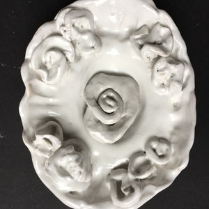 Saboneteira &quot;Novo Romântico A&quot; saboneteira bancada design objeto decoração de banheiro cerâmica branco design vintage exclusivo