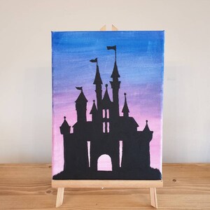 Hogwarts Castle Silhouette Acrylic Painting 129 Etsy Download and use them in your website, document or presentation. hogwarts castle silhouette acrylic