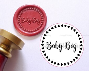 Baby Collection WS0206 It/'s a Boy Wax Seal Stamp by Get Marked