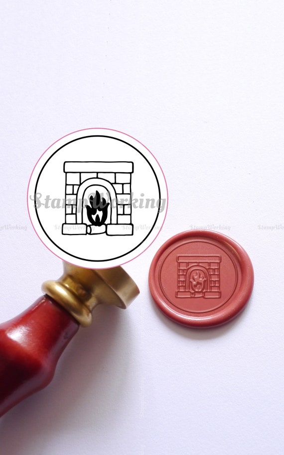 Fireplace Wax Seal Stamp Christmas Gift Wax Sealing Stamp Etsy