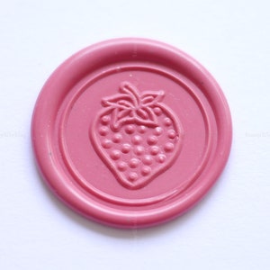 Strawberry Wax Seal Stamp - Fruit Sealing Wax Stamp - Wax Sealing Stamp Kit - Voedsel Sealing Wax Stamp - Gift Box Pakket Decoratie Stempel