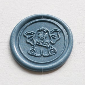 Baby Elefant Wachssiegel Stempel - Elefant Wachs Siegel Stempel - Tier Wachs siegel - Personalisierter Siegelstempel - Wachssiegel Stempel Set