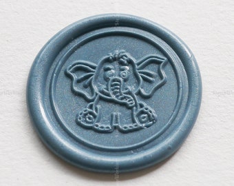 Baby Elephant Wax Seals Stamp - Elephant Wax Sealing Stamp - Animal Wax Seals - Personalized Sealing Wax Stamp - Wax Seal Stamp Kit
