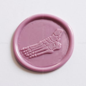 Skeleton Foot Sealing Wax Stamp - Podiatry Medical Wax Seal Stamp - Cadeau d’étudiant en médecine - Timbre de scellement de cire - Timbre de décoration de paquet cadeau
