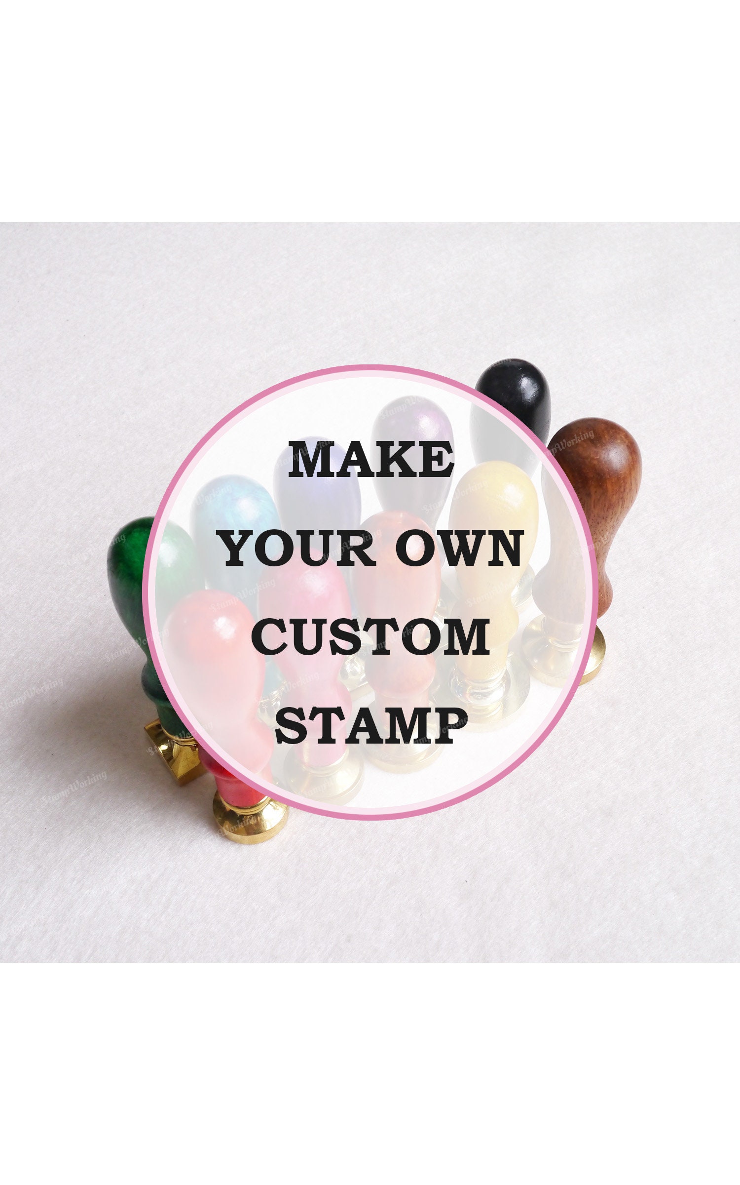 Custom Wax Stamp Custom Wax Seal Stamp Personalized Etsy