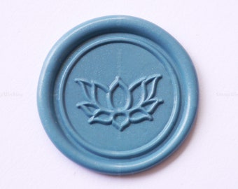 Lotus Seal Wax Stamp - Lotus Wax Sealing Stamp - Floral Wax Seal Kit - Bloemcadeaupakket Wax Sealing - Lotus Wax Seals Stamp